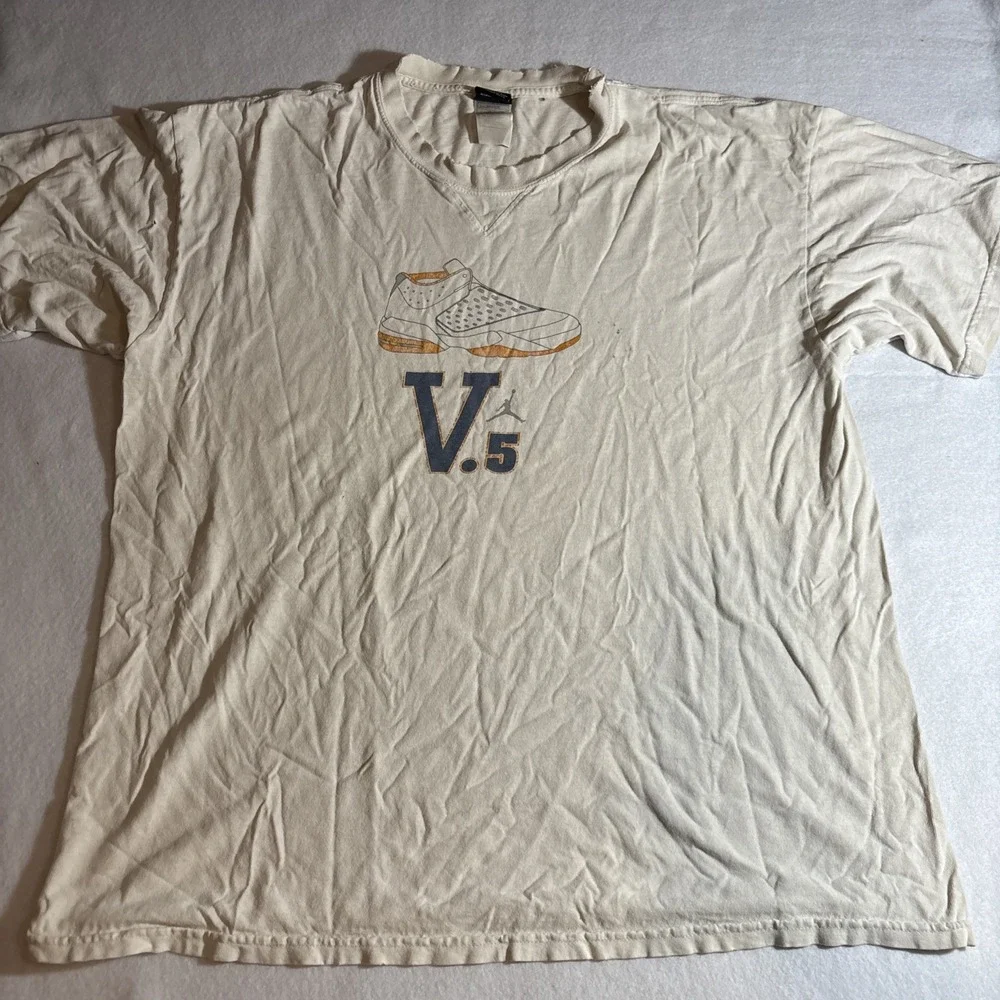 Vintage Air Jordan Melo Carmelo Anthony Graphic 5.5 V.5 T Shirt XL Distressed‎